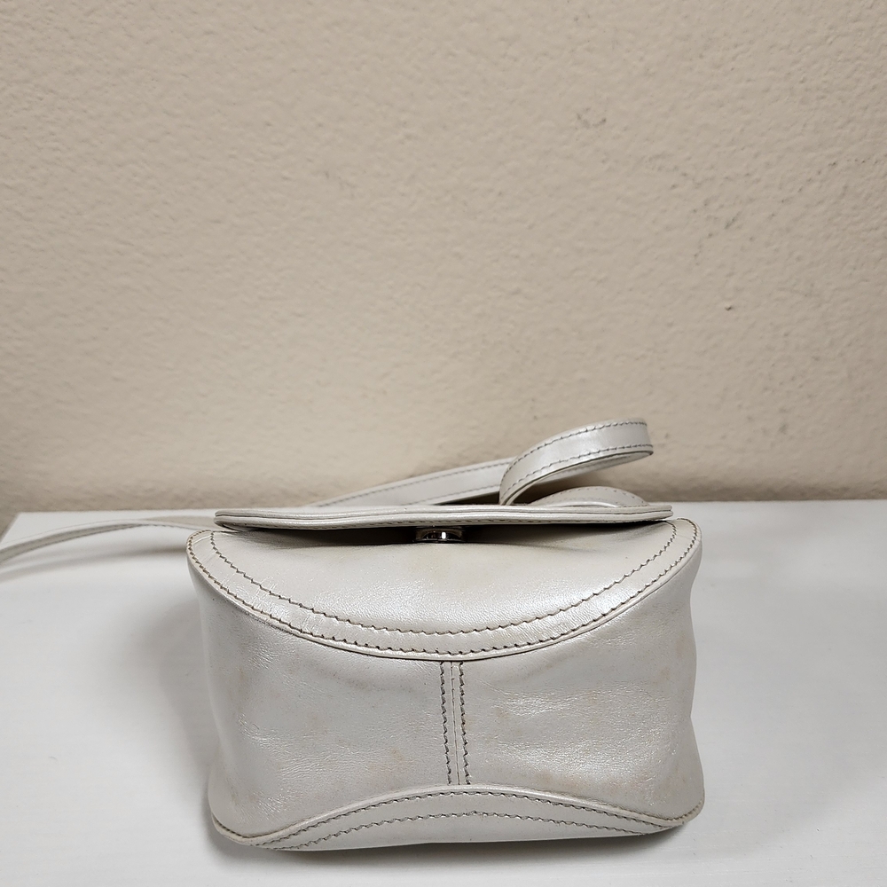 Coach Pearlized Party Bag In Ivory #6106 - Picture 6 of 14